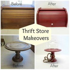 the before and after pictures of thrift store makeovers