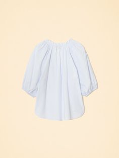 For the Frill of it. Made in our classic lightweight woven cotton poplin for a lived-in look and feel, Jules is an easy popover with a ruffle neckline and bubble sleeves with an elastic cuff. Sweater Knit Skirt, Swim Brands, Cat Pajamas, Los Angeles Usa, Dress Pant, Classic Collection, Woven Cotton, Knit Skirt, Knit Jacket