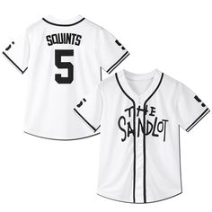 The Benny The Jet Rodriguez Jersey Youth is from the classic baseball movie The Sandlot. The logo, name and number are stitched. Custom-made, 2-4 weeks to ship Features Made of Mesh Fabric: The jersey is made of 100% polyester mesh fabric. It is breathable and quick dry. Embroidery Tracking Twill: All letters and numbers of the jersey are all stitched. Comparing with the printed jerseys, it is durable and good-looking. For Daily Wear and Sports: The weight of the jersey is around 0.55 lb - 0.77 The Sandlot Benny, Sandlot Benny, Teen Shirts, Benny The Jet Rodriguez, Baseball Movies, Stitched Letters, Jersey Party, Oversized Jersey, Baseball Stitch