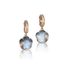 Pasquale Bruni Jewelry - Petit Joli 18K Rose Gold Lunaire Night Blue Moonstone & Diamond Drop Hoop Earrings | Manfredi Jewels Nature And Women, Space And Earth, Earth Colors, Pasquale Bruni, Blue Onyx, Free Soul, White Moonstone, Night Blue, Blue Moonstone