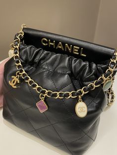 Chanel 23P Charm Bucket BagBlack AGHWSize 17 × 16 × 8 cmChain drop 53 cmMicrochipFeb 2023New w tagIncludes full set box, dust bag and receiptPrice now 5400 sgd  4030 usd CN6031-03 Chanel Charms, Discover Card, Gold Ounce, Red Fox, Diaper Backpack, Bag Fashion, Casual Bags, Chanel Bag, Full Set