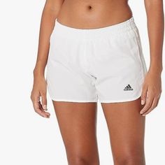 Adidas Women’s Marathon 20 Track Short Size Medium 3” Adidas White Athletic Shorts With Built-in Shorts, Adidas White Workout Bottoms, Adidas White Bottoms With Built-in Shorts, Adidas White Shorts, White Adidas Shorts, Adidas Soccer Shorts, Adidas Running Shorts, Athletic Shorts Women, Womens Athletic Shorts