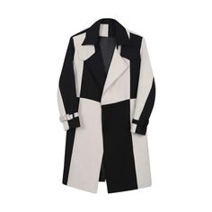 Geometric Color Contrast Trench Coat - Kelly Obi New York