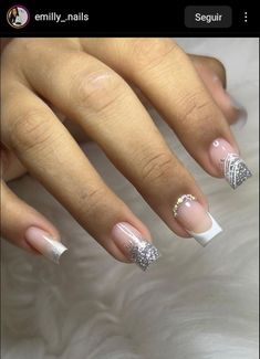 Fancy Nail Art, Soft Makeup Looks, French Tip Nail Designs, Short Square Acrylic Nails, Soft Makeup, Uñas Acrilicas, Short Acrylic Nails Designs, Nail Studio, Square Acrylic Nails