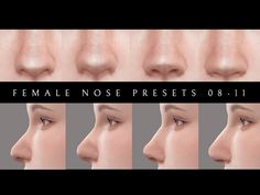 the female nose presets 08 - 11