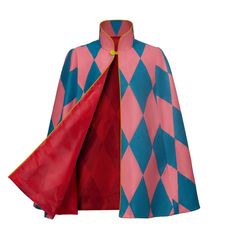 PRICES MAY VARY. Material: Polyester Package includes 1*Howl's cape Howl's Cape for Howl Moving Castle Cosplay Costume Size: Shoulder: 18.2", Length: 30.7" Great gift for Holw's fans, suitable for Halloween, role cosplay, carnival, festival, comic con, etc Mens Cosplay Costumes, Howl Halloween Costume, Howl Pendragon Aesthetic Outfit, Howl Pendragon Coat, Howl And Sophie Costume, Calcifer Costume, Howl Clothes, Howl Pendragon Jacket, Howls Cosplay