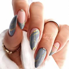 Nails Trend, Wow Nails, Different Nail Designs, Galaxy Nails, Casual Nails, Gray Nails, Gel Nail Designs