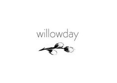 a black and white photo with the words willowday written in cursive font