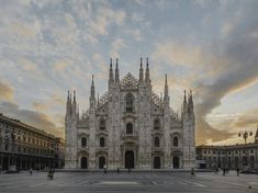 a large cathedral sitting in the middle of a city