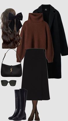 Outfit With Boots, Stile Blair Waldorf, Adrette Outfits, Chique Outfit, Skirt Tulle, Fest Outfits, Modesty Outfits, Cute Modest Outfits, Everyday Fashion Outfits