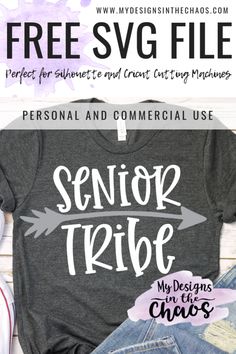 a t - shirt that says senior trip with an arrow on it and the words, free svg file