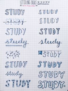 some writing on top of a notebook with the words study and study written in it