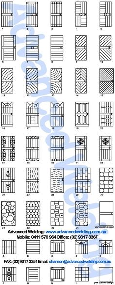 an image of different types of windows and doors with instructions to make them look like they are