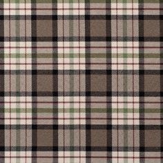 a brown and green plaid fabric