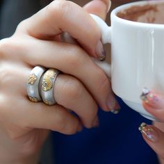 🌱Handcrafted Silver Twin Rings 🌱925 silver and 24K gold pressing of traditional korean technique 🌱Authentic Korean jewelry 🌱Handmade in Korea 🌱Made to order 🌱Free standard shipping from Seoul Korea with tracking included 🌱Take approximately 7-21 days to arrive worldwide 🌱This ring is a wide band ring. Please do not size up. We advise you to select your normal ring size. 🌱It is made to be worn comfortably. It is not supposed to be a tight fit. 🌱A slightly loose-fitting ring is recommend Luxury Gold Couple Rings As Gift, Fine Jewelry Gold Couple Rings For Gift, Hallmarked Silver Couple Rings As Gift, Luxury Open Ring Couple Rings As Gift, White Gold Round Couple Rings For Gift, Sterling Silver Couple Rings With Polished Finish As Gift, White Gold Round Couple Rings Gift, White Gold Couple Rings Gift, Gold Hallmarked Couple Rings As Gift