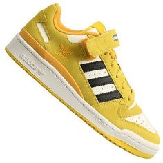 Adidas Originals Forum 84 Low HR0396 Sneaker Shoes Yellow White Black  | eBay Yellow Adidas Synthetic Sneakers, Yellow Adidas Sneakers Synthetic, Adidas Yellow Synthetic Sneakers, Adidas Retro Sneakers With Cushioned Footbed, Yellow Low-top Sneakers With Adidas Logo, Yellow Urban Synthetic Sneakers, Yellow Adidas Sneakers With Round Toe, Casual Yellow Basketball Shoes, Forum Low