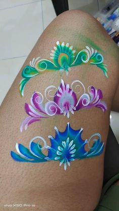 Mermaid Face Painting Easy, Mermaid Facepainting Kids Easy, Tinkerbell Face Paint, Face Painting For Beginners, Mermaid Face Painting, Princess Face Paint, Face Painting Images