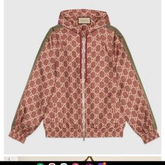 Brand New With Tag Size - Xs But Fits S And M Runs A Bit Big Color - Sweet Berry Retail Brand New $2200 Plus Tax Gucci Jacket Women, Gucci Jackets, Designer Tracksuits, Womens Pants Design, Gucci Jacket, Designer Sweatshirts, Twill Jacket, Silk Jacket, Outdoor Jacket