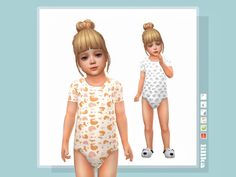 The Sims Resource - Toddler Onesie 28 Sims 4 Jobs, Mods Ts4, Sims Clothes, Sims 4 Clothing