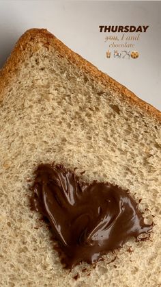 a peanut butter and jelly sandwich with chocolate spread on it