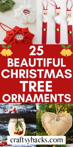 25 beautiful christmas tree ornaments with text overlay