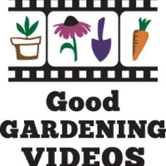 the good gardening videos logo is shown