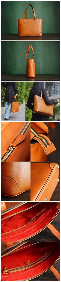 Custom Handmade Italian Vegetable Tanned Leather Tote Bag, Leather Shoulder Bag, Shopper Bag D011 Tan Leather Tote, Fashion Accessories Trends, Italian Vegetables, Woman Hand, Tote Bag Leather, Shopper Bag, Custom Bags, Hand Bags, Vegetable Tanned Leather