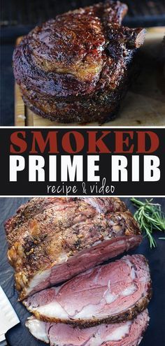 smoked prime rib recipe and video