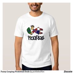 Funny Leaping Pickleball Dude Shirt T Rex Humor, Spirit Shirts, Cartoon T Shirts, Shirt Styles, Upgrade Your Style, Jack Skellington, Our Lady, T Rex