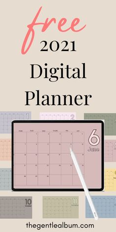 Free 2021 digital planner to download! Click the link to get it delivered right to your inbox. Calendar For Goodnotes, Good Notes Templates Free Planner Monthly, Good Notes Calendar Template, Good Notes Calendar, Digital Planner Free Download, Digital Calendar Template, Goodnotes Calendar, Study Planner Free, Free Digital Planner