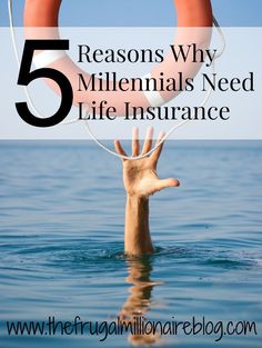 someone is holding their hand up in the water with text that reads, 5 reasons why millennium