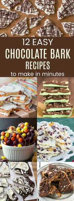 12 easy chocolate bark recipes to make in minutes