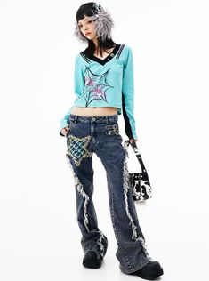 2007 Style, Japanese 90s, Japanese Y2k, 2000s Japanese Fashion, Retro Outfit, Outfits 90s, Chinese Fashion, Aesthetic Grunge Outfit, Harajuku Outfits