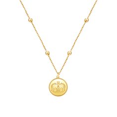 DESCRIPTION : The twelve signs of the zodiac are united in this timeless collection, a necklace for each astral sign. Discreet and elegant, this collection will reveal your character and personality, so wear your sign high! SIZE : The size of this necklace is adjustable to fit everyone. DELIVERY : Free Worldwide Shipping is included in the price. 14k Gold Zodiac Sign Necklace With Round Pendant, Luxury Gold Plated Zodiac Sign Necklace, Gold-plated Zodiac Sign Necklaces In Yellow Gold, Gold Plated Zodiac Sign Pendant Jewelry, Gold-plated Zodiac Sign Round Pendant, Zodiac Necklaces, Astrology Signs, Free Giveaway, 18k Gold