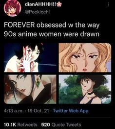 an image of some anime characters on twitter