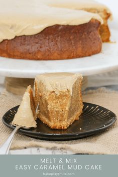 a close up of a cake on a plate