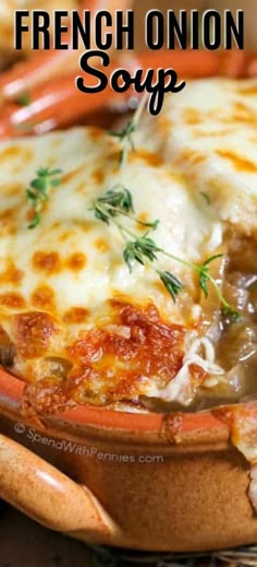 a close up of a casserole dish with meat and cheese