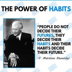 an image of a quote on the power of habitts