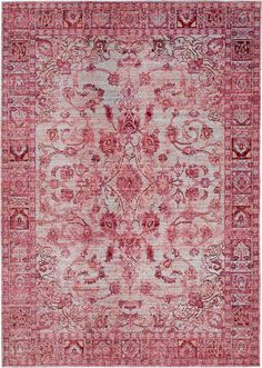 Safavieh Valencia VAL103P Fuchsia/Multi Area Rug – Incredible Rugs and Decor Safavieh Rug, Old World Style, Pink Area Rug, Polyester Rugs, Overdyed Rugs, Vintage Area Rugs, Traditional Area Rugs, Eclectic Decor