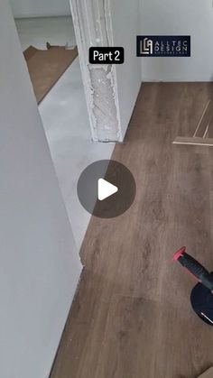 a video demonstrating how to install laminate flooring in an apartment with wood floors