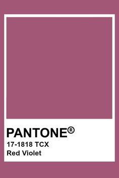 pantone's red violet color is shown in the frame, and it appears to be