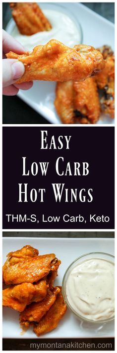 the easy low carb hot wings recipe is ready to be eaten