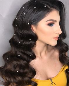 Medium Hair Up, Bridal Hair Down, Hair Color Asian, Formal Hairstyles For Long Hair, Up Dos For Prom, Cabello Hair, Hairdo Wedding, Quinceanera Hairstyles, Up Dos