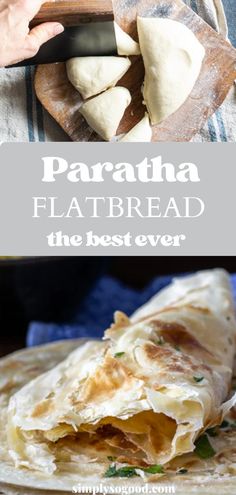 homemade paratha flatbread is the best ever and it's so easy to make