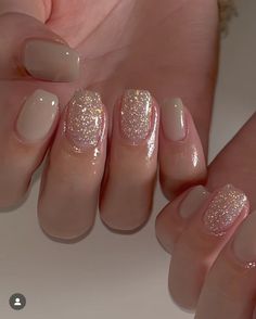 Nail Basic Korea, Calm Nail Designs, Tato Henna, Plain Nails, Beauty Nails Design, Minimal Nails, Casual Nails