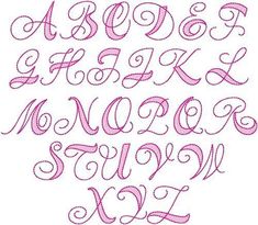 the letters and numbers are drawn in pink ink