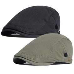 PRICES MAY VARY. Stylish, classic & vintage style newsboy hat for adult men of any ages. Soft & comfortable, lightweight and durable material.It is much more comfortable than a base ball hat One size fits most, it has adjustable button on both sides, easy to adjust. Recommend head circumference: 57cm(7 1/8)- 60cm (7 1/2) These newsboy Gatsby hats can keep the sun off and they don't make your head as hot as a baseball cap, suitable for all year around, perfect for spring, summer and autumn A real Driving Hat, Gatsby Hat, Classic Vintage Style, Ivy Cap, Newsboy Hat, Base Ball, Hat For Men, News Boy Hat, Newsboy Cap