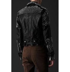 Men Casual Black Silver Studded Rocker Punk Style Biker Leather Jacket Leather Shorts Women, Cyberpunk 2020, Punk Men, Studded Leather Jacket, Biker Leather Jacket, Arte Punk, Black Leather Biker Jacket, Studded Jacket, Men's Leather Jacket