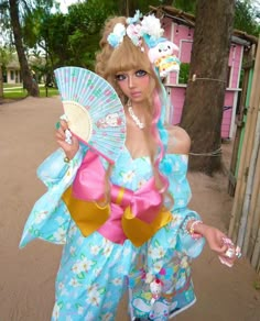 @ag77iiiiii on insta Japanese Gyaru Fashion, Blue Gyaru, Manba Gyaru, Gyaru Girl, Japanese Gyaru, Kei Visual