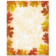 an autumn background with leaves on it